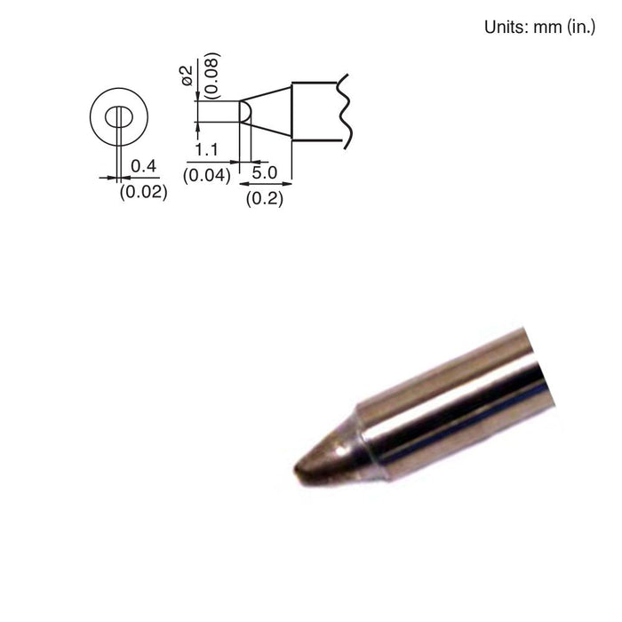 Hakko T15-D2 Chisel Tip Soldering Tip