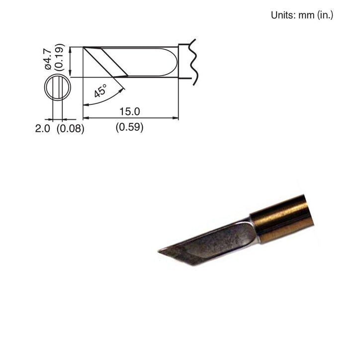 Hakko T15-K Knife Tip Soldering Tip