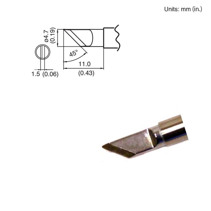 Hakko T15-KL Knife Tip Soldering Tip