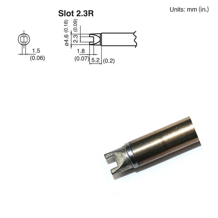 Hakko T15-R23 Slot Tip Soldering Tip (Qty of 10)