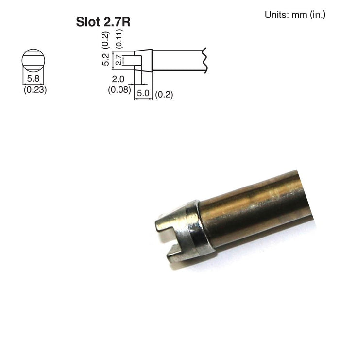 Hakko T15-R27 Slot Tip Soldering Tip (Qty of 10)