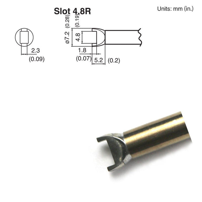 Hakko T15-R48 Slot Tip Soldering Tip (Qty of 10)