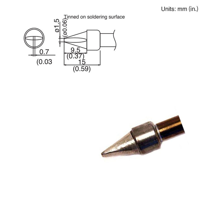 Hakko T15-XD15 Chisel Tip Soldering Tip