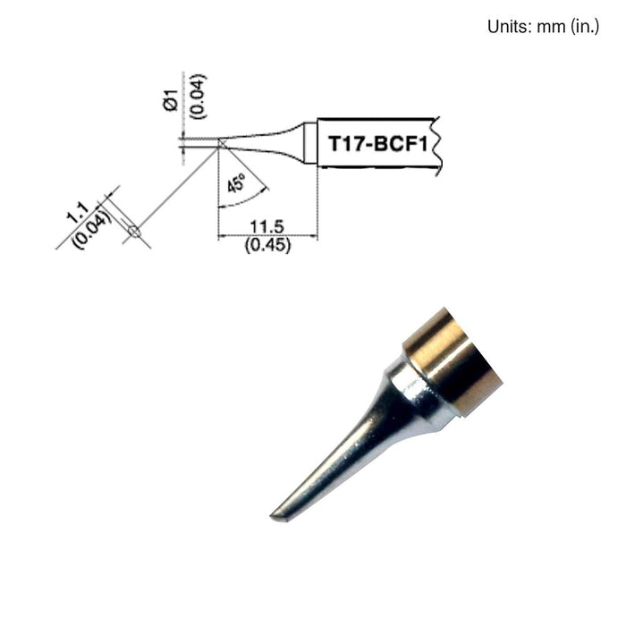 Hakko T17-BCF1 Bevel Tip Soldering Tip