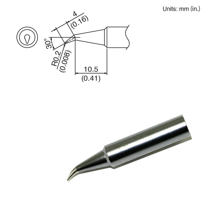 Hakko T18-BR02 Conical Tip Soldering Tip (Qty of 10)