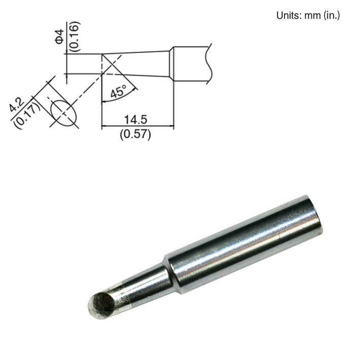 Hakko T18-C4 Bevel Tip Soldering Tip