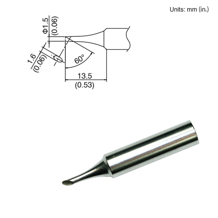 Hakko T18-CF15 Bevel Tip Soldering Tip