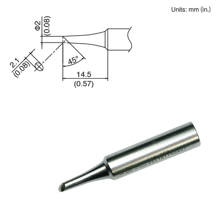 Hakko T18-CF2 Bevel Tip Soldering Tip