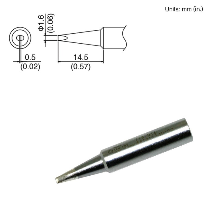 Hakko T18-D16 Chisel Tip Soldering Tip