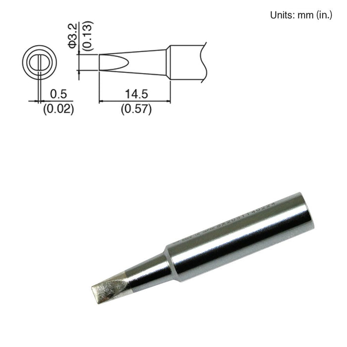 Hakko T18-D32 Chisel Tip Soldering Tip