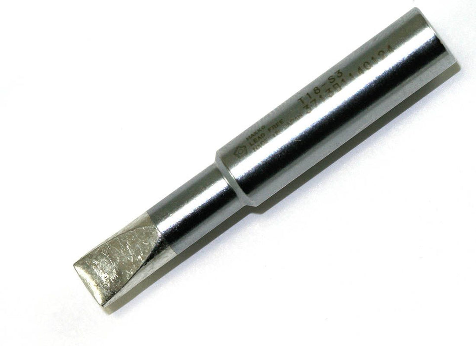 Hakko T18-S3 Chisel Tip Soldering Tip (Qty of 10)