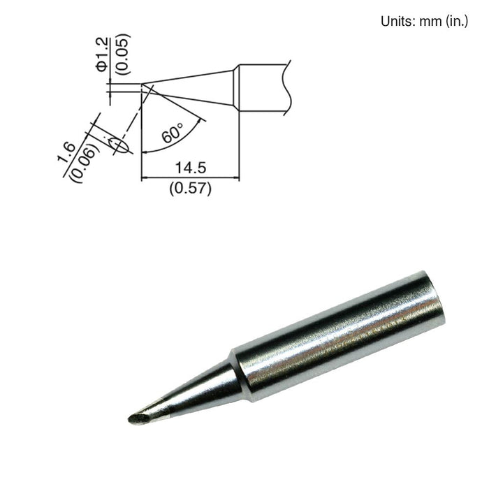 Hakko T18-S7 Bevel Tip Soldering Tip (Qty of 10)