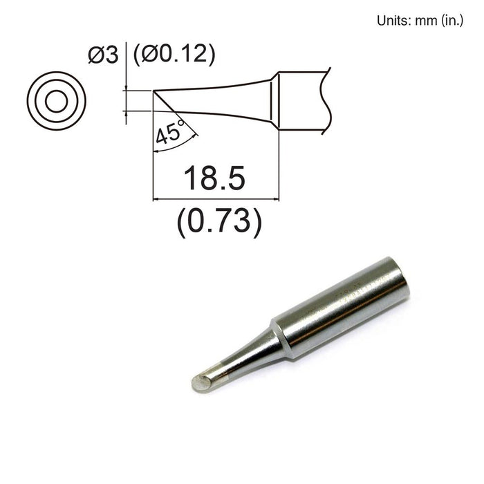 Hakko T19-C3 Bevel Tip Soldering Tip