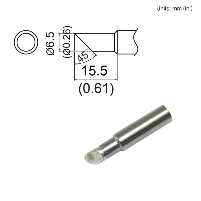 Hakko T19-C65 Bevel Tip Soldering Tip (Qty of 10)