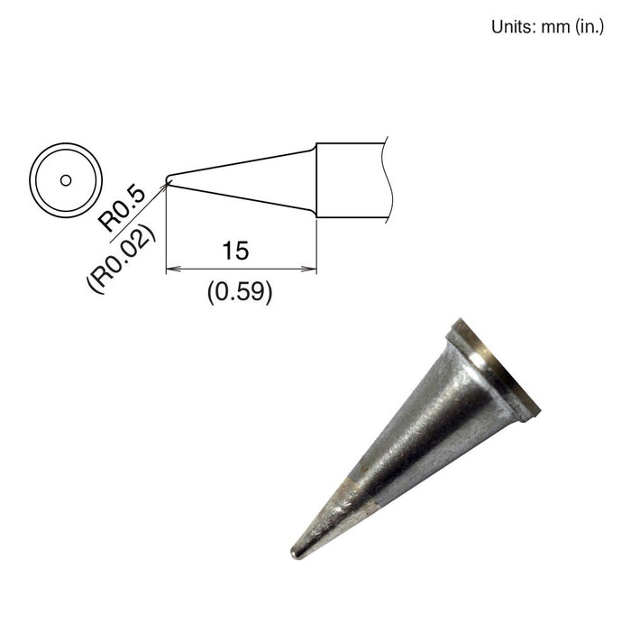 Hakko T22-BL2 Conical Tip Soldering Tip