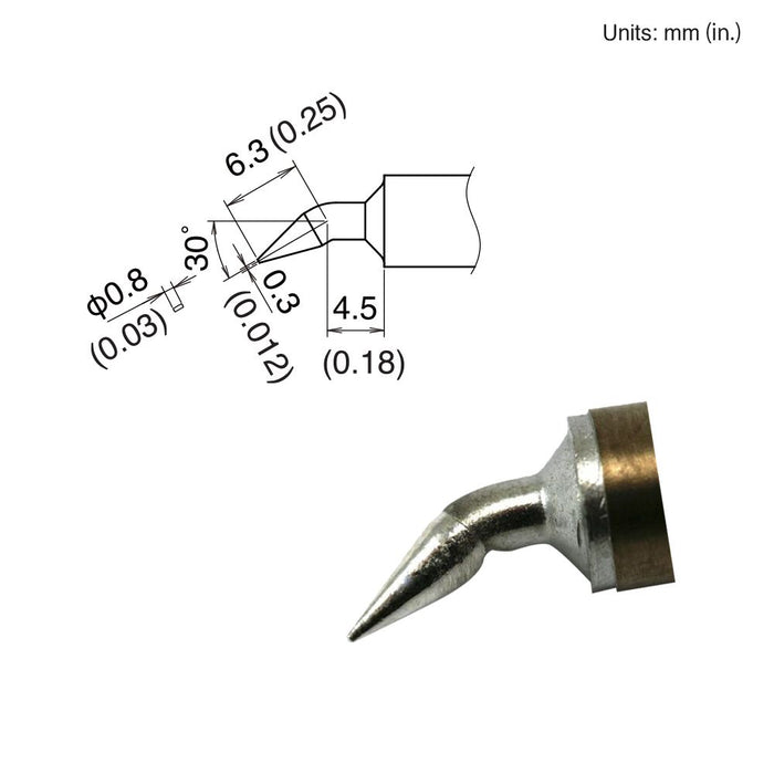 Hakko T22-JD08 Chisel Tip Soldering Tip