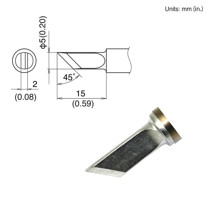 Hakko T22-K Knife Tip Soldering Tip