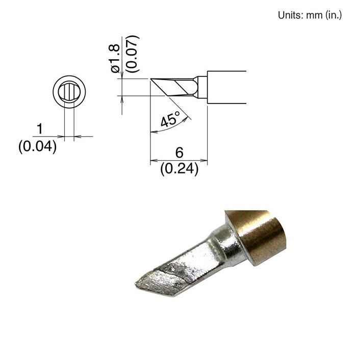 Hakko T30-KU Knife Tip Soldering Tip (Qty of 10)