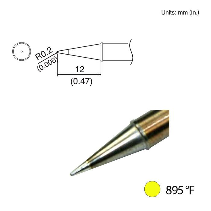 Hakko T31-00BL Conical Tip, 895°F / 480°C Soldering Tip