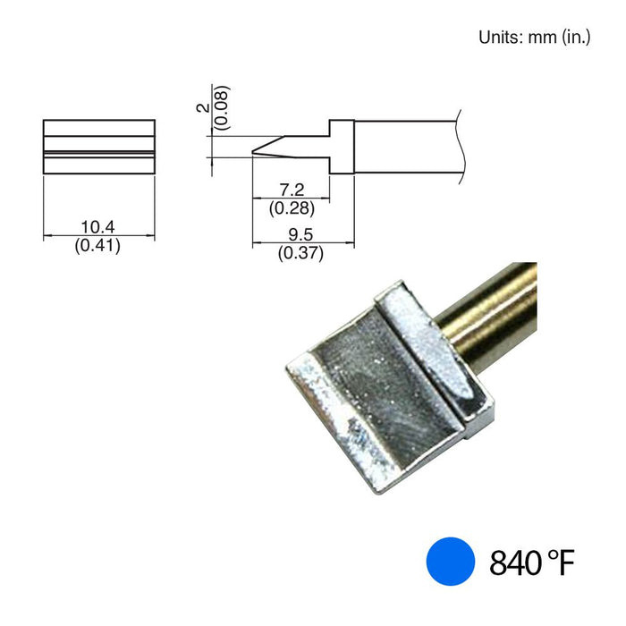 Hakko T31-011401 Spatula Blade Tip, 840°F / 450°C Soldering Tip