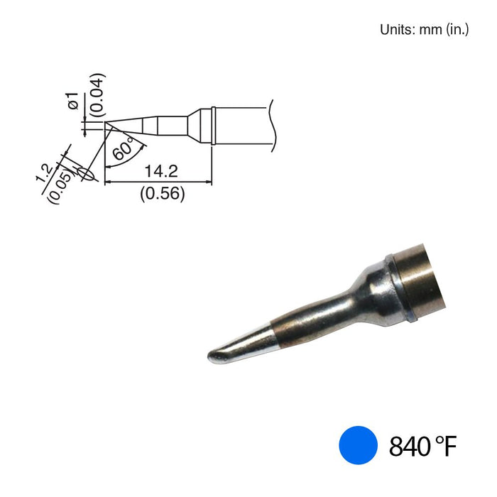 Hakko T31-01BC1 Bevel Tip, 840°F / 450°C Soldering Tip