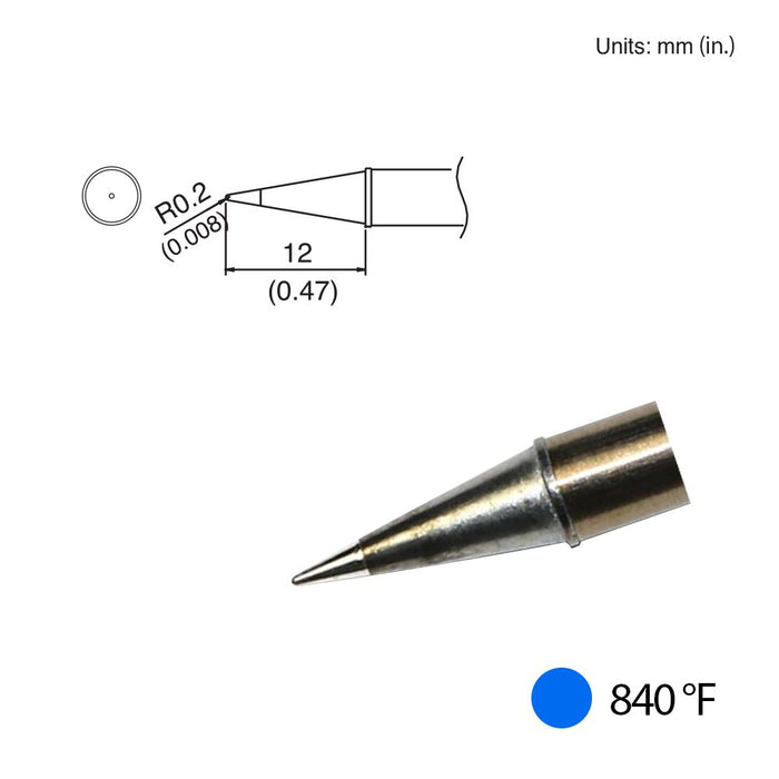 Hakko T31-01BL Conical Tip, 840°F / 450°C Soldering Tip