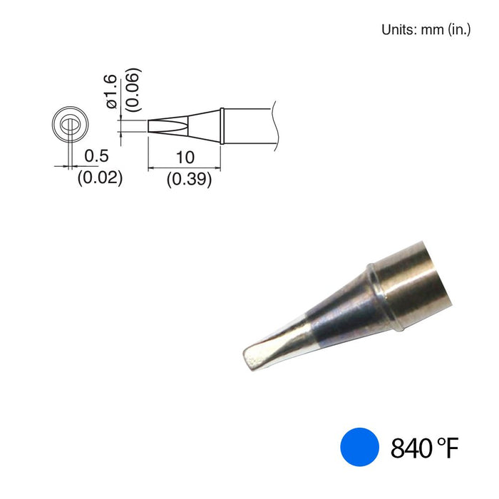 Hakko T31-01D16 Chisel Tip, 840°F / 450°C Soldering Tip