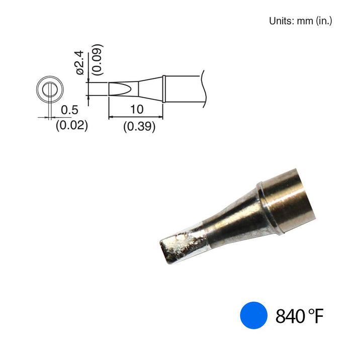 Hakko T31-01D24 Chisel Tip, 840°F / 450°C Soldering Tip