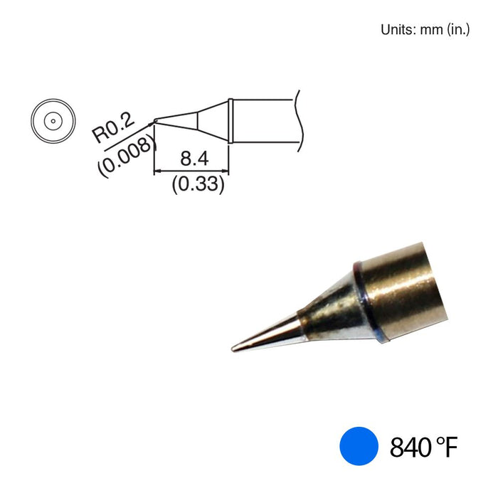 Hakko T31-01I Conical Tip, 840°F / 450°C Soldering Tip (Qty of 10)