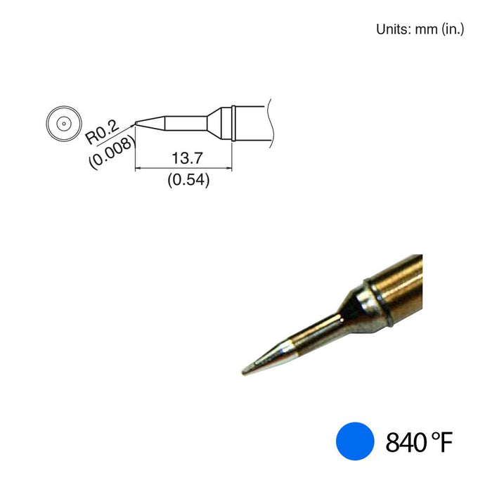 Hakko T31-01SBLConical Tip, 840°F / 450°C Soldering Tip