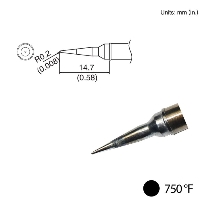 Hakko T31-02IL Conical Tip, 750°F / 400°C Soldering Tip