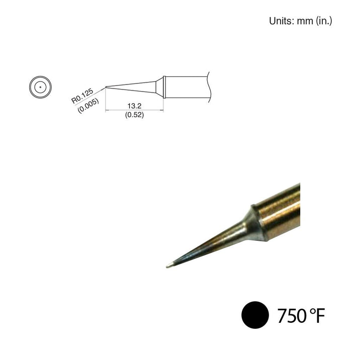 Hakko T31-02LI Conical Slim Tip, 750°F / 400°C Soldering Tip (Qty of 10)