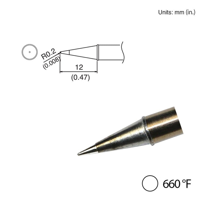 Hakko T31-03BL Conical Tip, 660°F / 350°C Soldering Tip