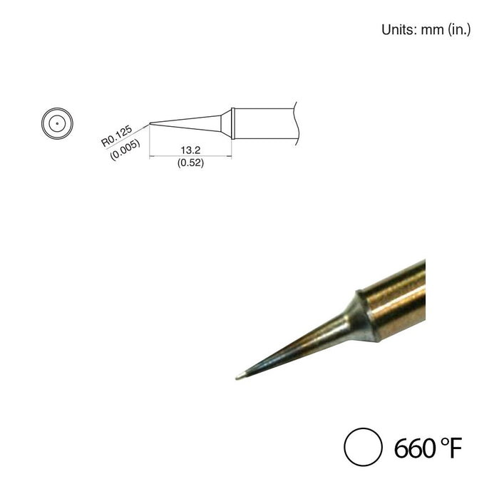 Hakko T31-03LI Conical Slim Tip, 660°F / 350°C Soldering Tip (Qty of 10)