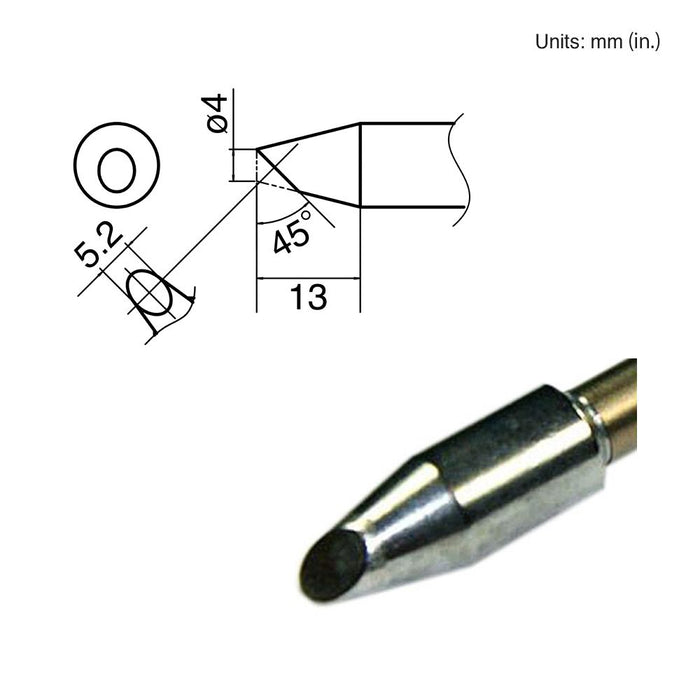 Hakko T33-BC4 Bevel Tip Soldering Tip (Qty of 5)