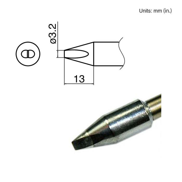 Hakko T33-D32 Chisel Tip Soldering Tip (Qty of 5)