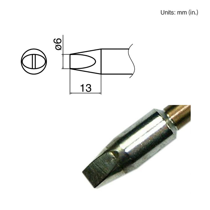 Hakko T33-D6 Chisel Tip Soldering Tip (Qty of 5)