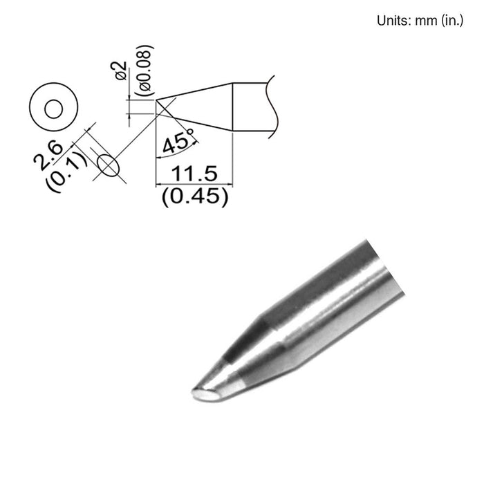 Hakko T33-SSBC2 Bevel Tip Soldering Tip (Qty of 5)