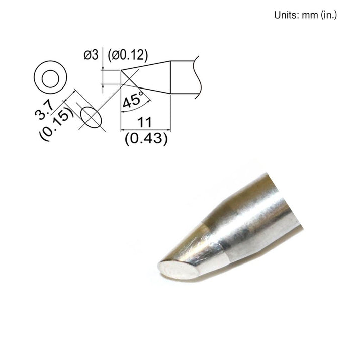 Hakko T33-SSBC3 Bevel Tip Soldering Tip (Qty of 5)