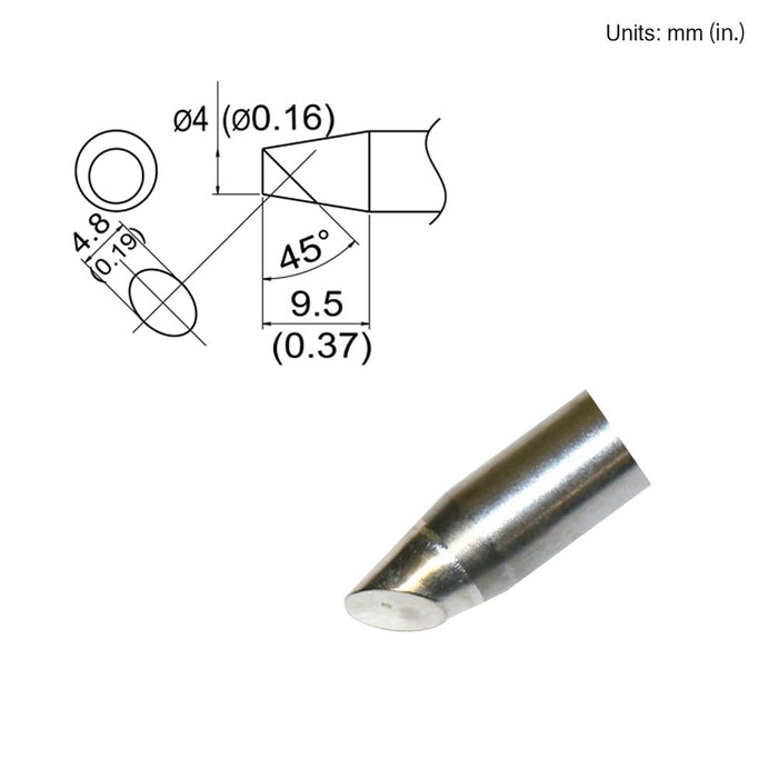 Hakko T33-SSBC4 Bevel Tip Soldering Tip (Qty of 5)