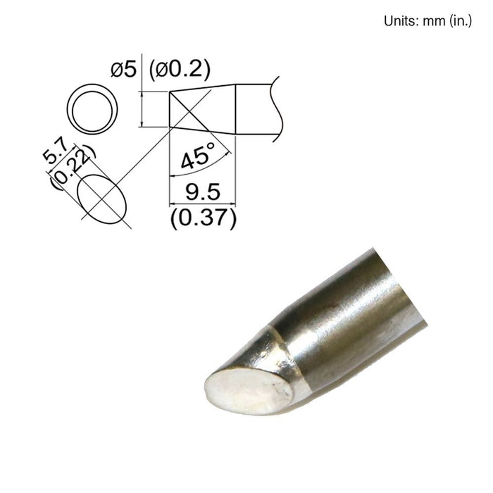 Hakko T33-SSBC5 Slim Bevel Tip Soldering Tip (Qty of 5)