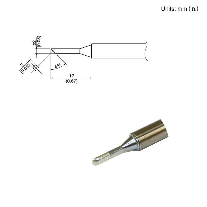 Hakko T34-C2 Bevel Tip Soldering Tip (Qty of 10)