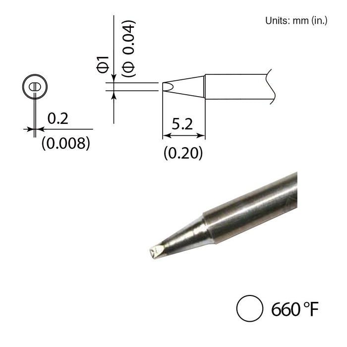 Hakko T35-03D1 Chisel Tip Soldering Tip