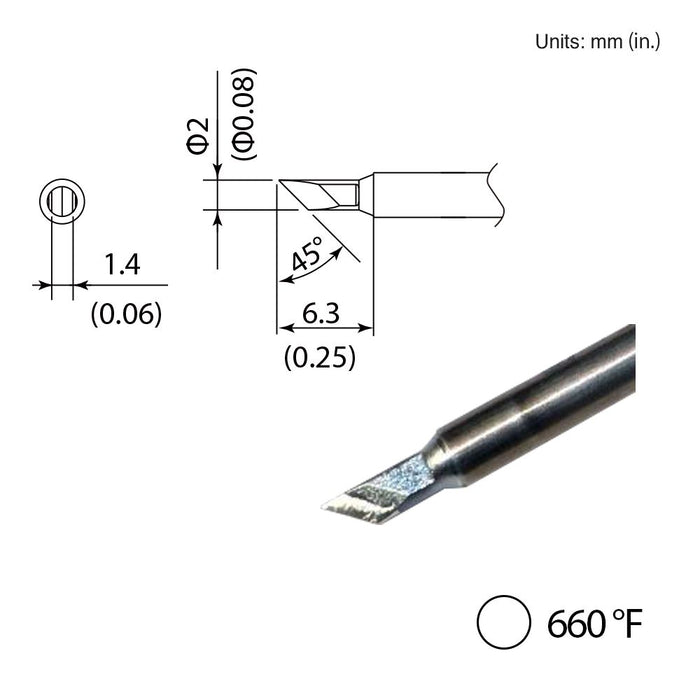 Hakko T35-03KU Knife Tip Soldering Tip