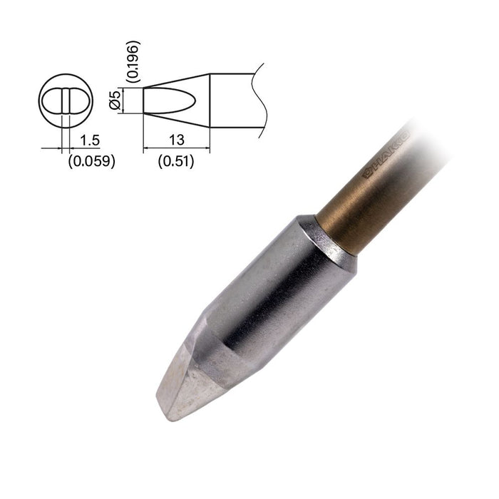 Hakko T37-D5 Chisel Tip (Qty of 5)