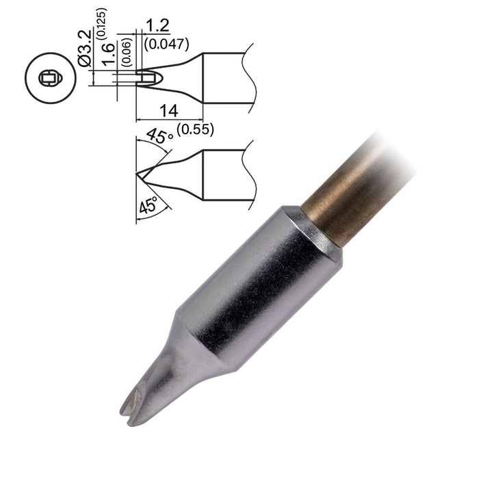 Hakko T37-DR1632 Chisel Tip (Qty of 5)