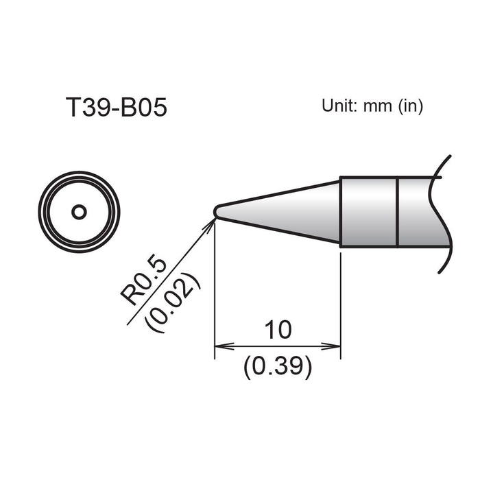 Hakko T39-B05 Conical Tip