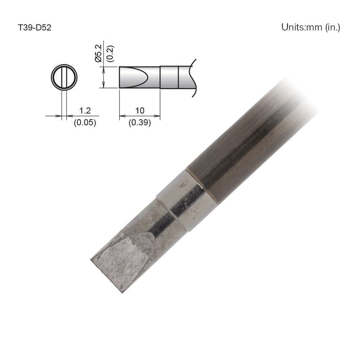 Hakko T39-D52 Chisel Tip Soldering Tip