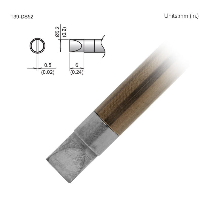 Hakko T39-DS52 Chisel Tip Soldering Tip (Qty of 10)