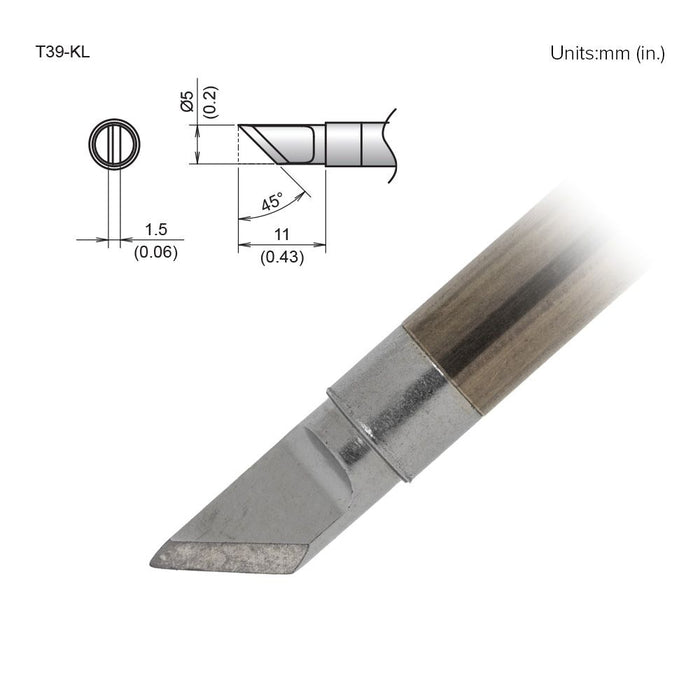 Hakko T39-KL Knife Tip Soldering Tip